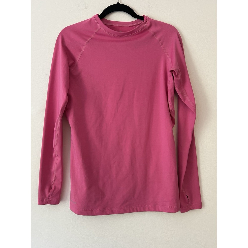 Nike Pro Combat Dri-FIT Long Sleeve Shirt Large Pink Performance Base Layer